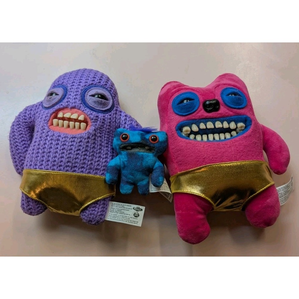 Fuggler Gold Edition Purple Mr Needles Zuru Ugly Monster Lot Baby Fugg Gold Fug